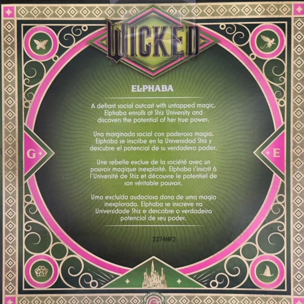 WICKED Elphaba Doll, NIB. Misprint, COLLECTIBLE - Picture 8 of 9